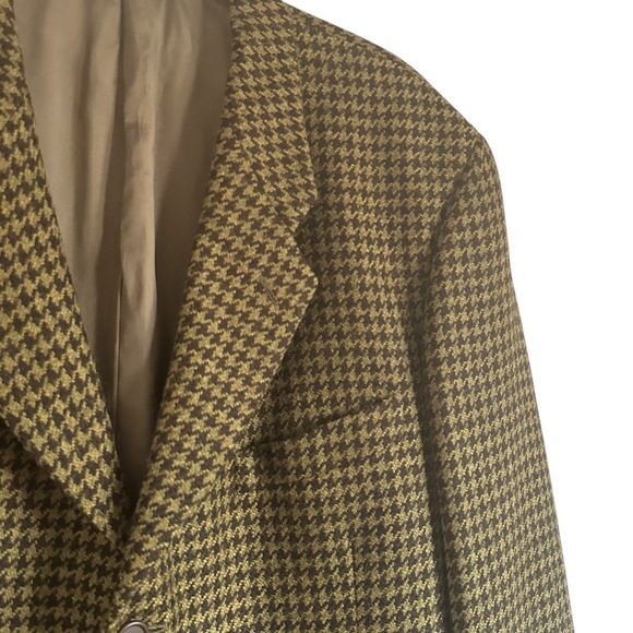VTG. GIORGIO ARMANI LE COLLZIONI ALPACA WOOL HOUNDSTOOTH JACKET SIZE 42 - Picture 4 of 12